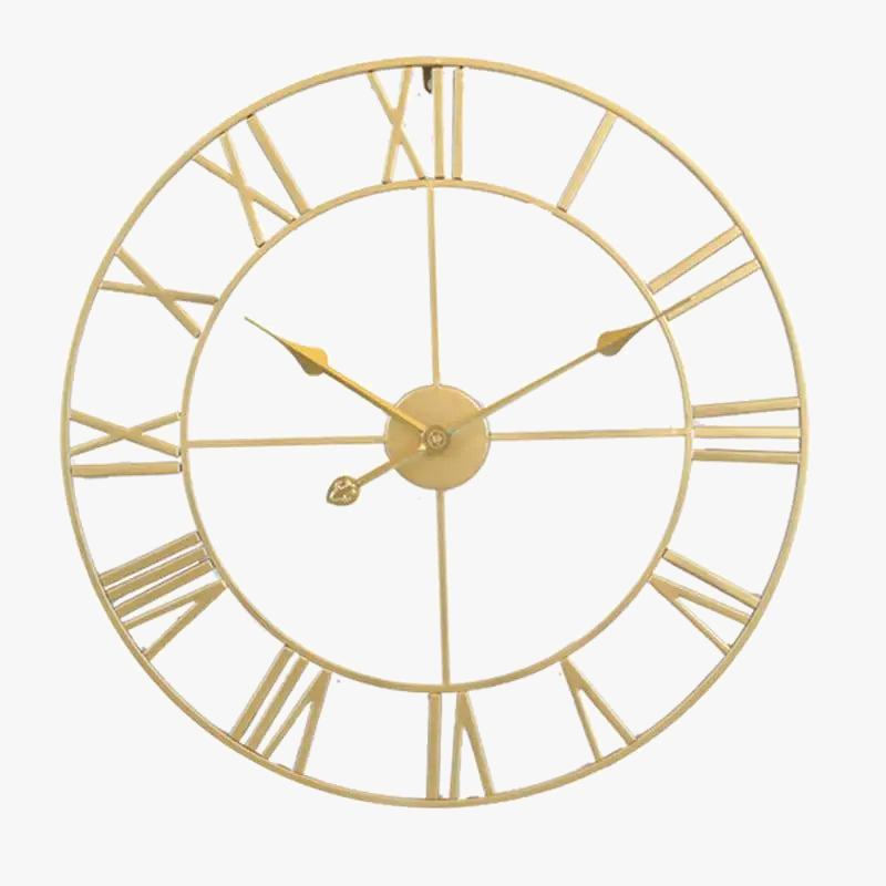 horloge murale silencieuse en fer décoration simple pour la maison