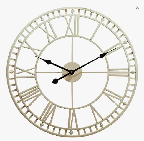horloge murale vintage en métal style industriel décorative pour intérieur