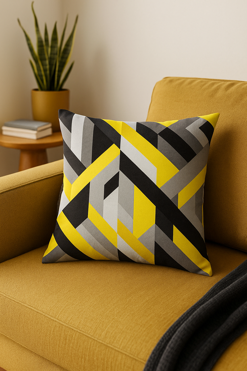 housse de coussin 45 cm motif tournesol jaune créatif et lumineux