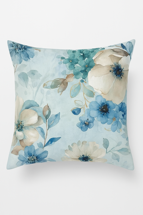 housse de coussin à motif floral feuilles de ginkgo