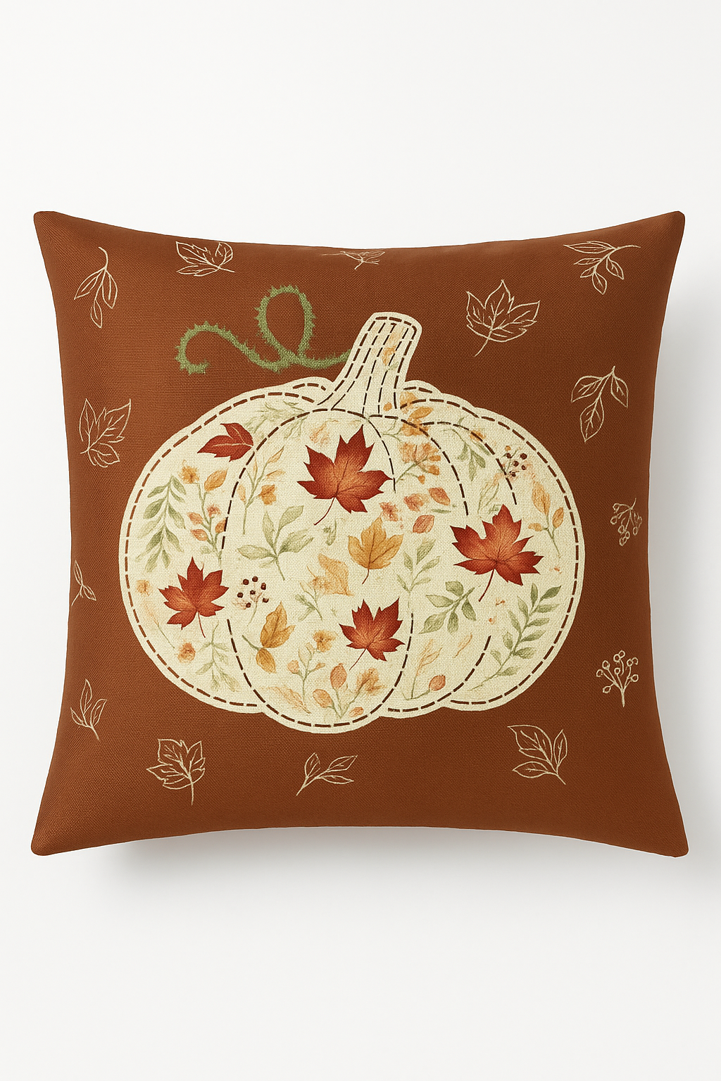 housse de coussin automnal motif love and home décoratif