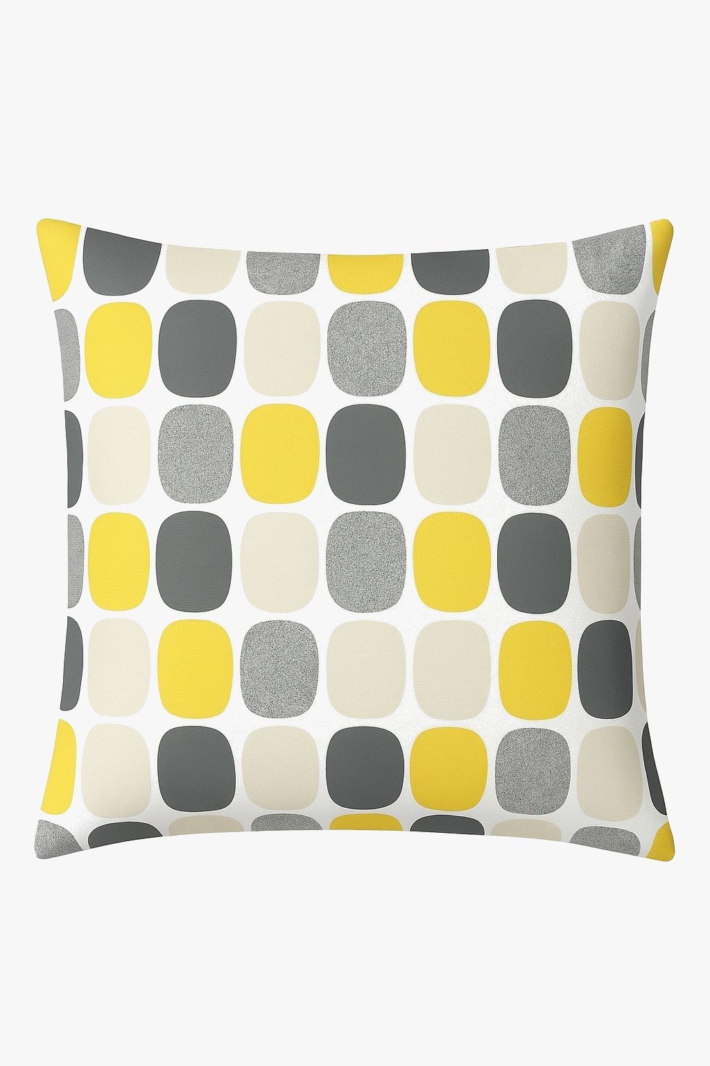 housse de coussin carrée 45 cm motif tournesol jaune créatif