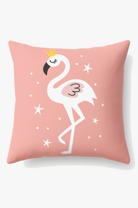 housse de coussin carrée flamant rose tropical 45 cm x 45 cm