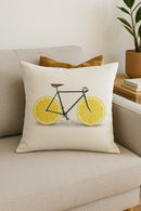 housse de coussin carrée 45 cm motif tournesol jaune créatif