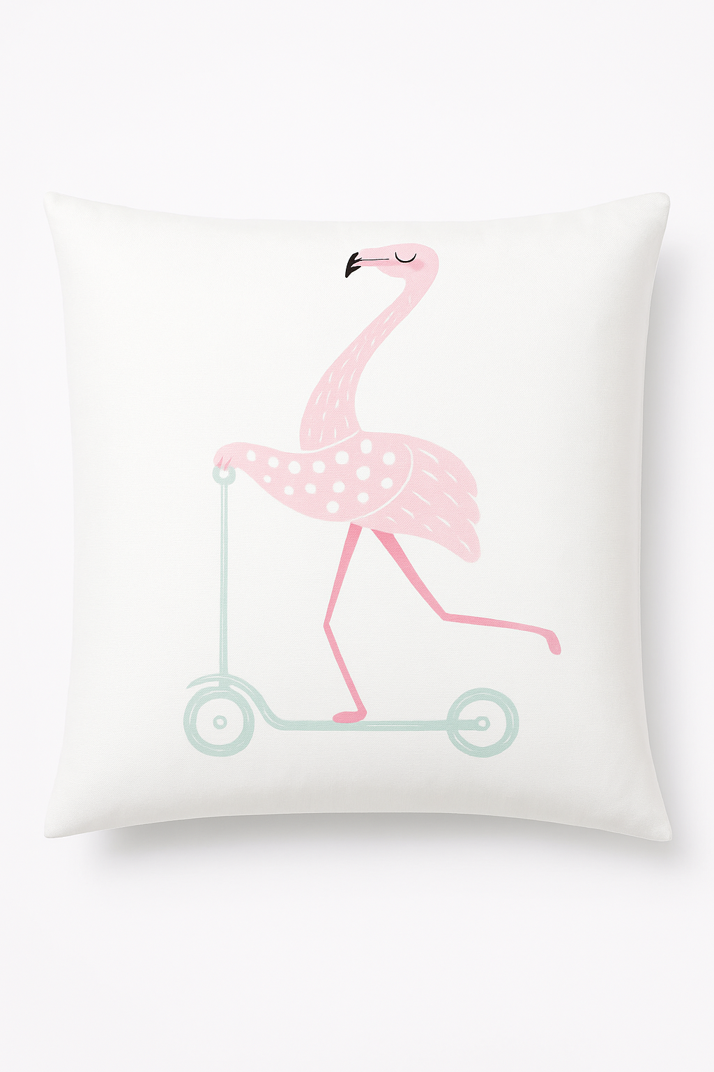 housse de coussin carrée motif flamant rose décoratif pour vos espaces