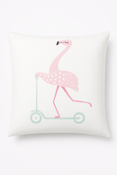 housse de coussin carrée motif flamant rose décoratif pour vos espaces
