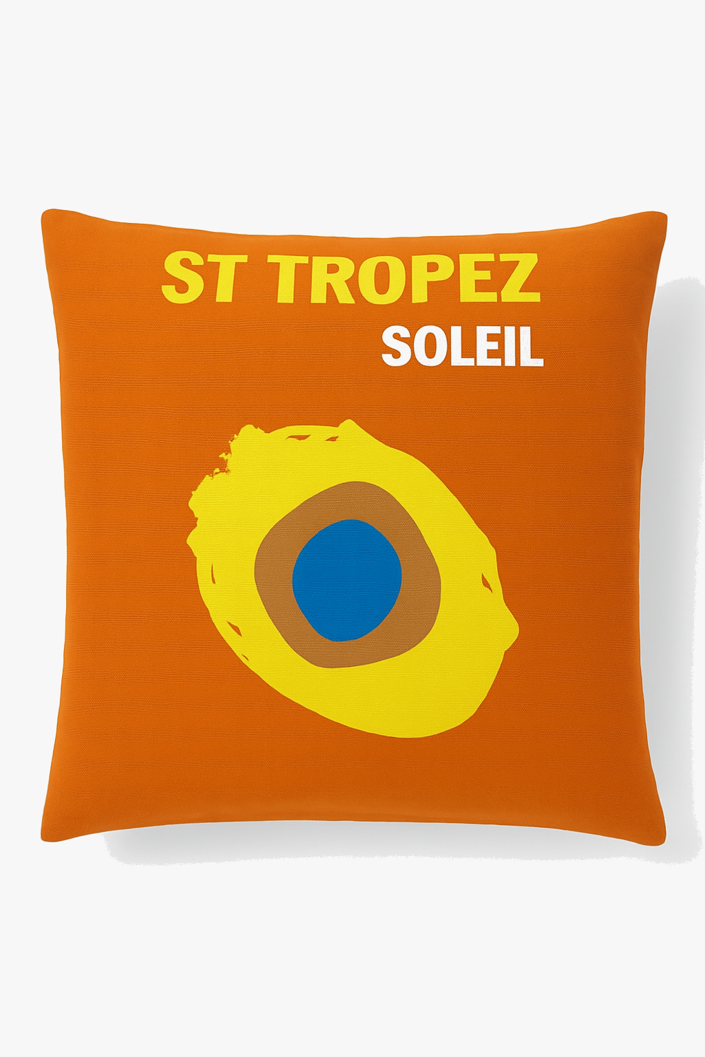 housse de coussin décorative motif citron abstrait style cartoon