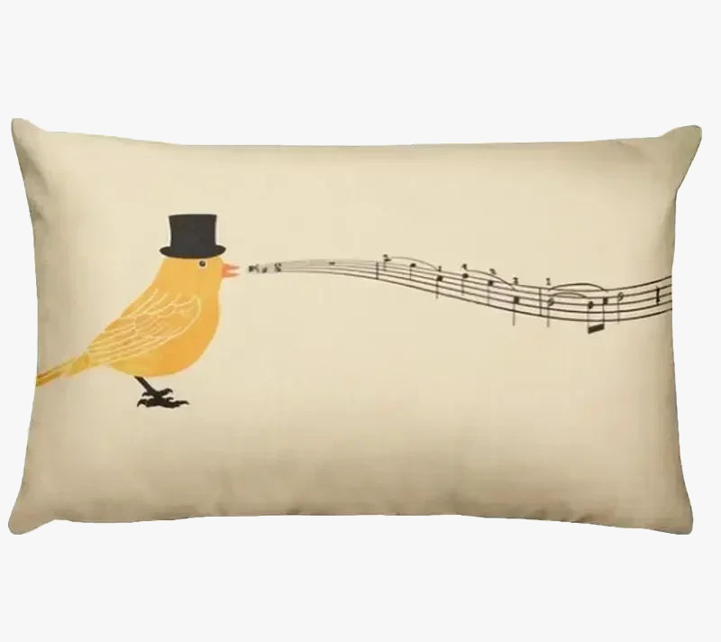 housse de coussin décorative petits animaux chiot chat