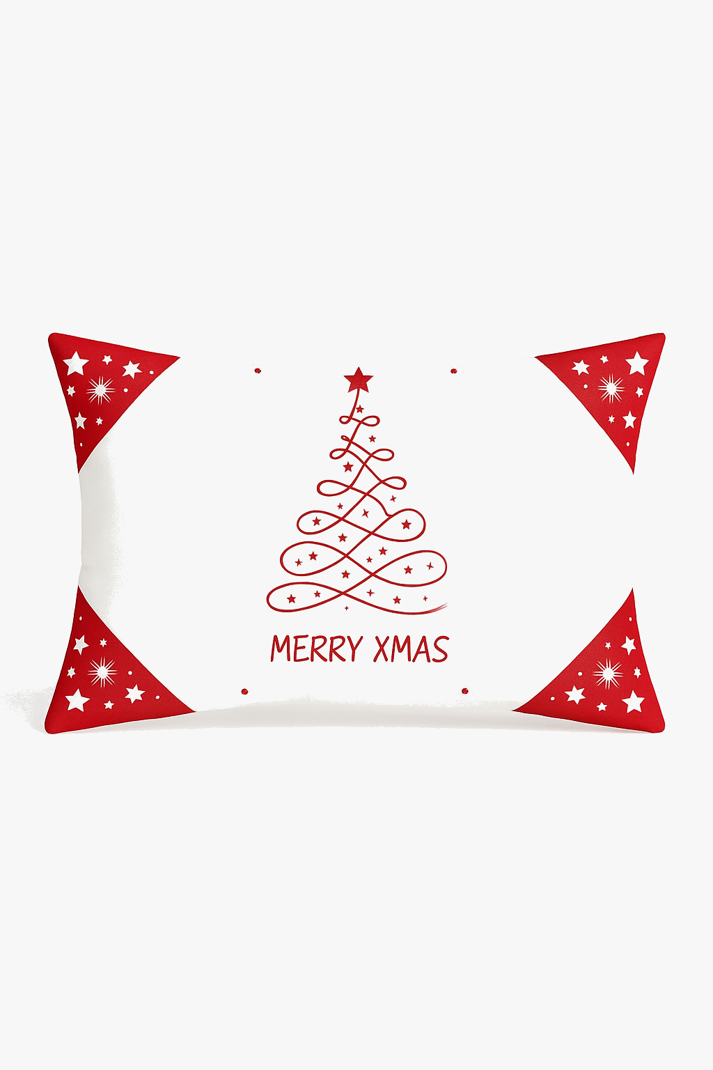 housse de coussin de Noël rouge pour décoration intérieure