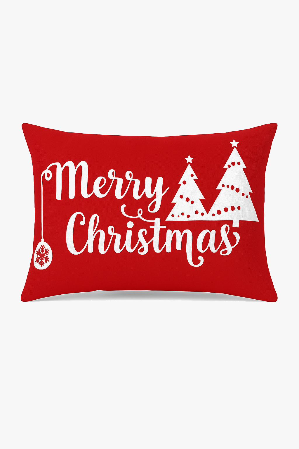 housse de coussin de noël rouge pour décoration intérieure