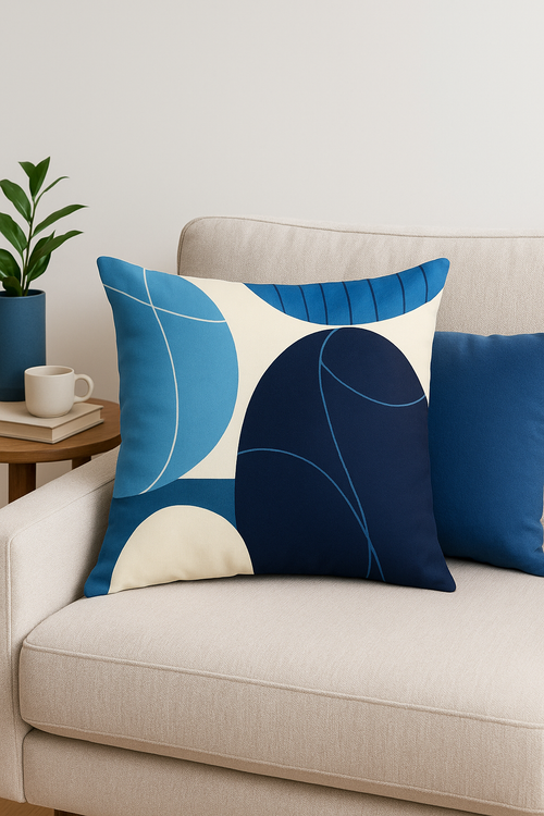 housse de coussin décorative abstraite style nordique pour salon