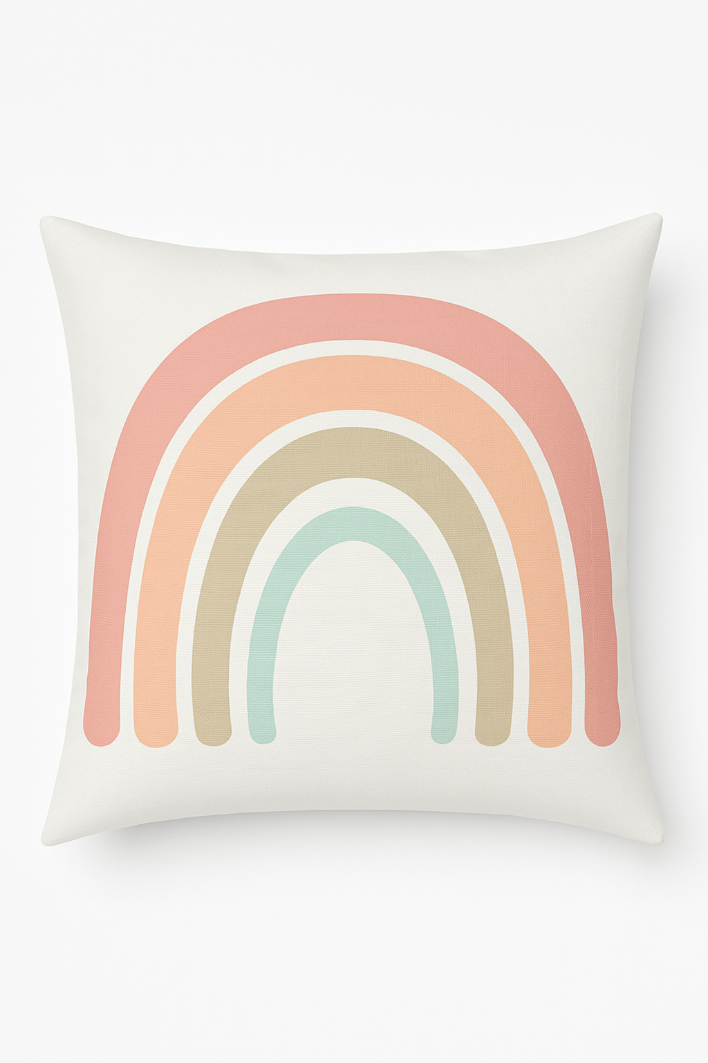 housse de coussin décorative arc-en-ciel et géométrique pour canapé