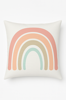 housse de coussin décorative arc-en-ciel et géométrique pour canapé