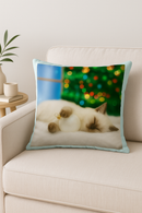 housse de coussin décorative avec motif chat mignon