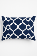 housse de coussin décorative géométrique noir et jaune 30 x 50 cm