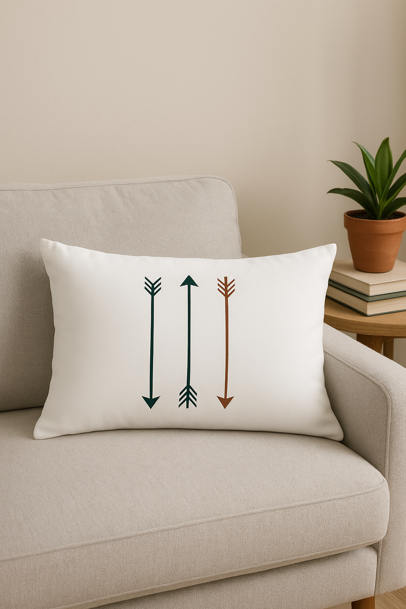 housse de coussin décorative géométrique noir et jaune 30 x 50 cm