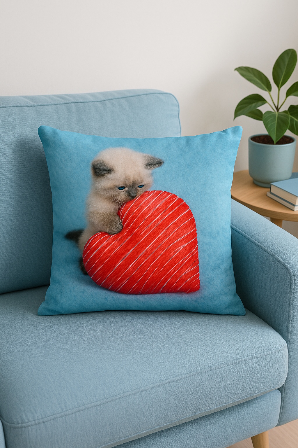 housse de coussin décorative motif chat mignon pour intérieur