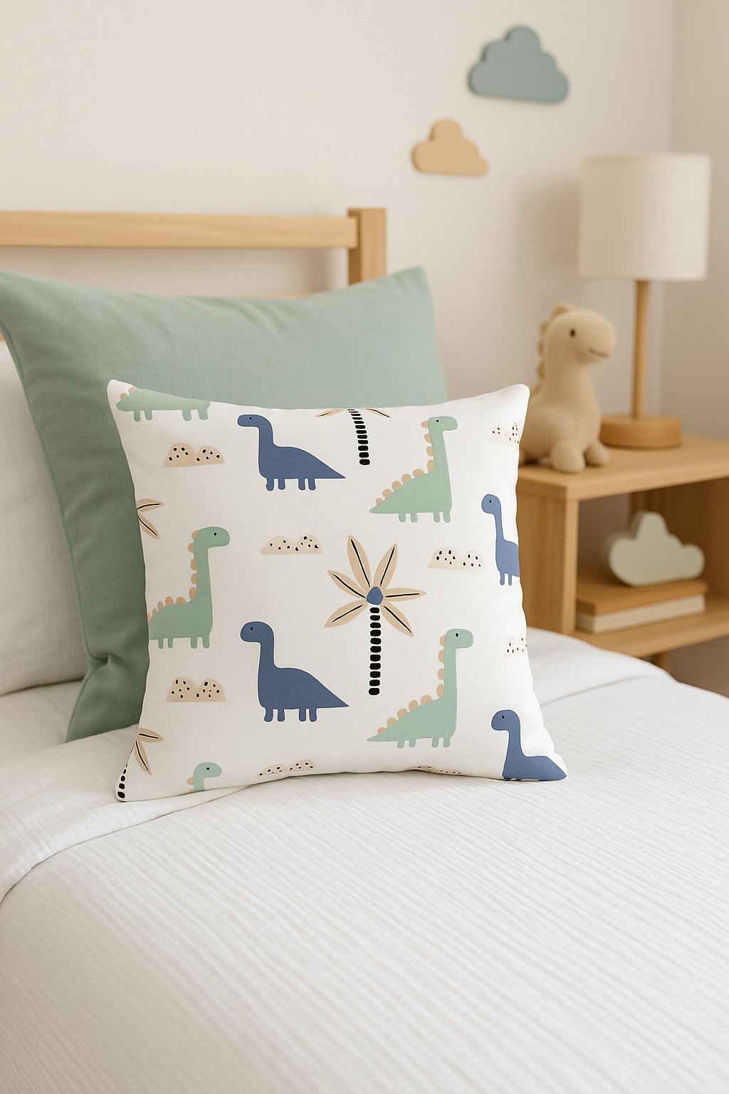 housse de coussin dinosaure mignon décoration luxe pour la maison