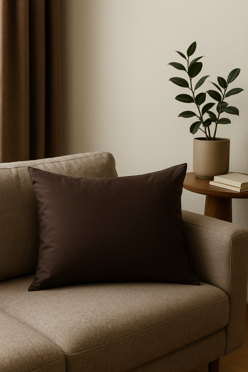 housse de coussin en coton rayé avec fermeture éclair - vue 2 sur 2