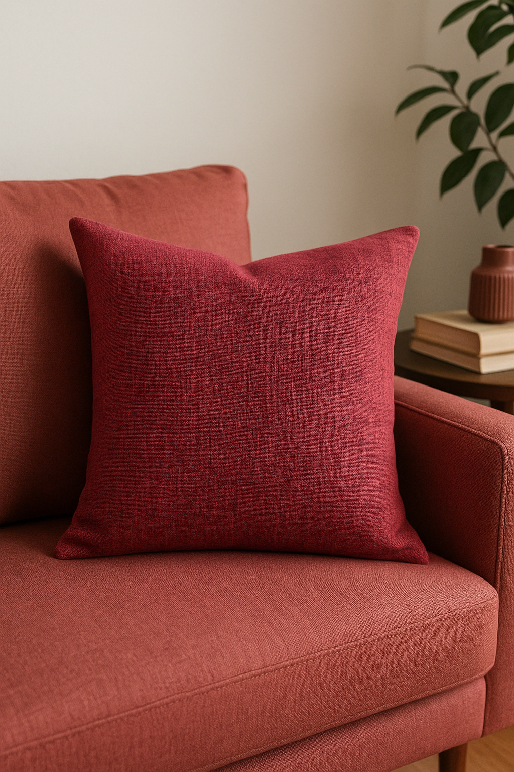 housse de coussin en lin épais personnalisable disponible en plusieurs tailles