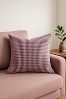 housse de coussin en velours côtelé coloris uni 40 à 70 cm