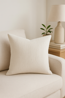housse de coussin en velours côtelé rayé plusieurs tailles disponibles