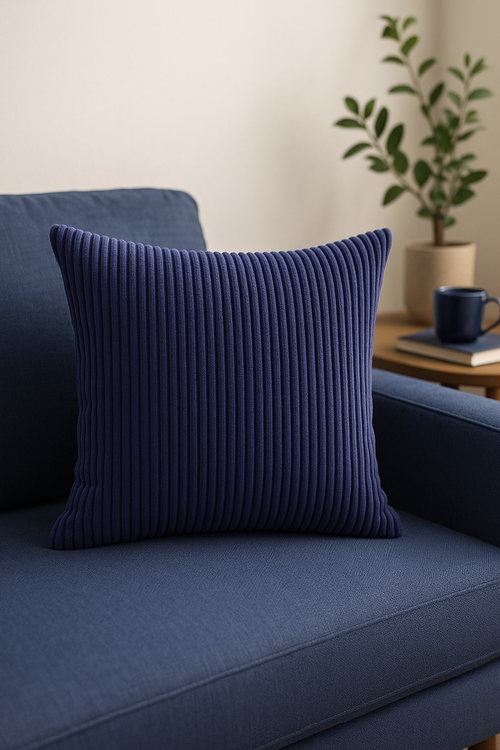 housse de coussin en velours côtelé rayé plusieurs tailles disponibles