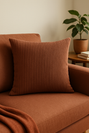 housse de coussin en velours côtelé rayé plusieurs tailles disponibles