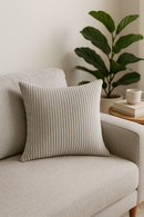 housse de coussin en velours côtelé rayé plusieurs tailles disponibles