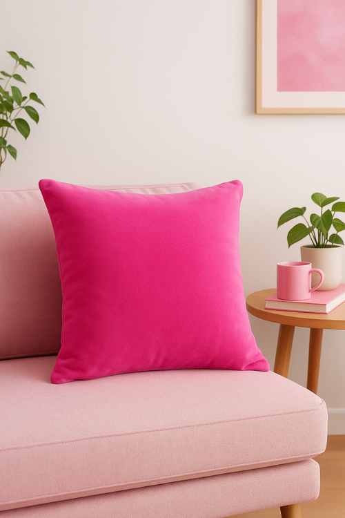 housse de coussin en velours doux personnalisable 25 couleurs - vue 2 sur 2