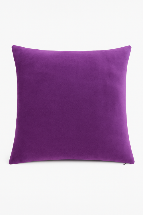housse de coussin en velours polyester ultra doux 25 couleurs disponible