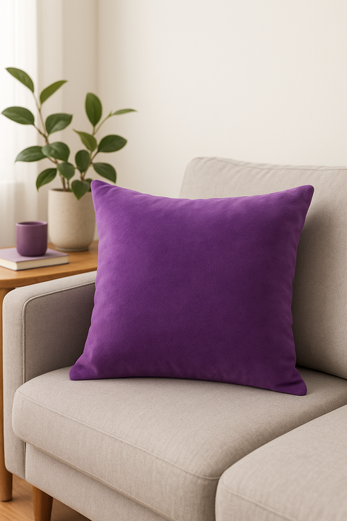 housse de coussin en velours polyester ultra doux 25 couleurs disponible
