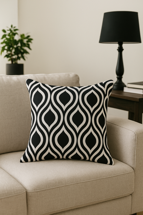 housse de coussin extérieure imperméable motif jardin élégant