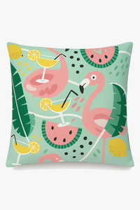 housse de coussin flamant rose pour une touche colorée