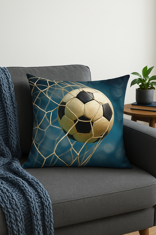 housse de coussin football pour décoration intérieure élégante