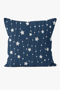 housse de coussin géométrique bleu marine style nordique élégant
