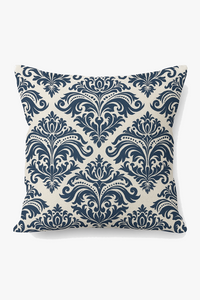 housse de coussin géométrique bleu marine style nordique élégant
