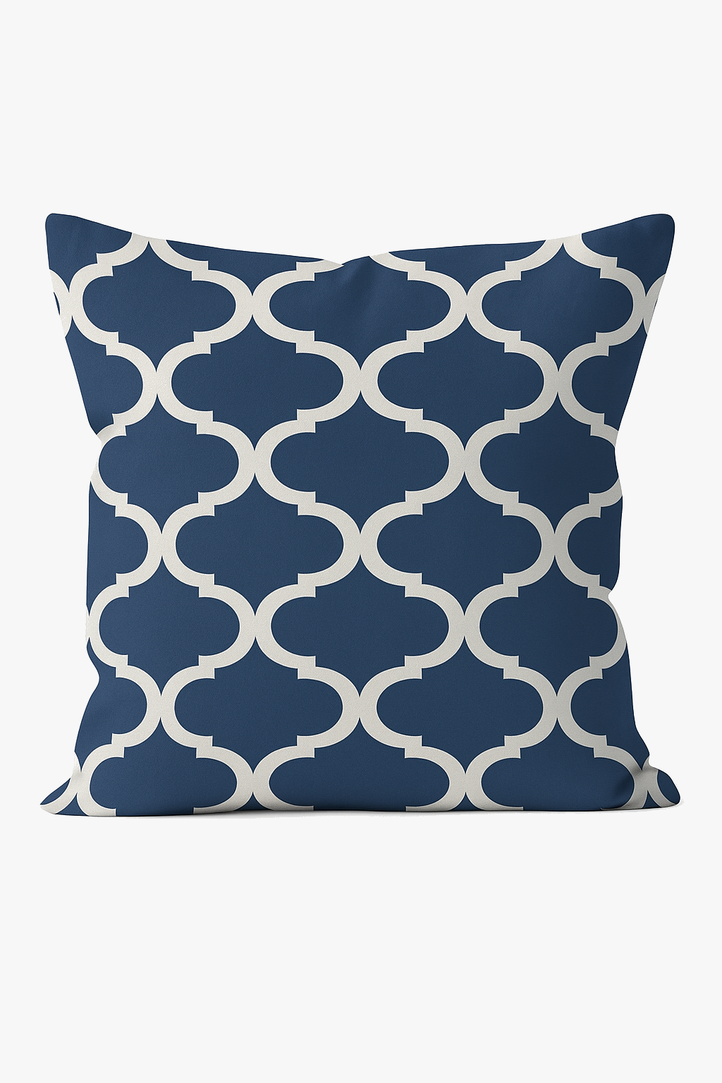 housse de coussin géométrique bleu marine style nordique élégant