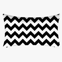 housse de coussin géométrique noir et blanc pour canapé