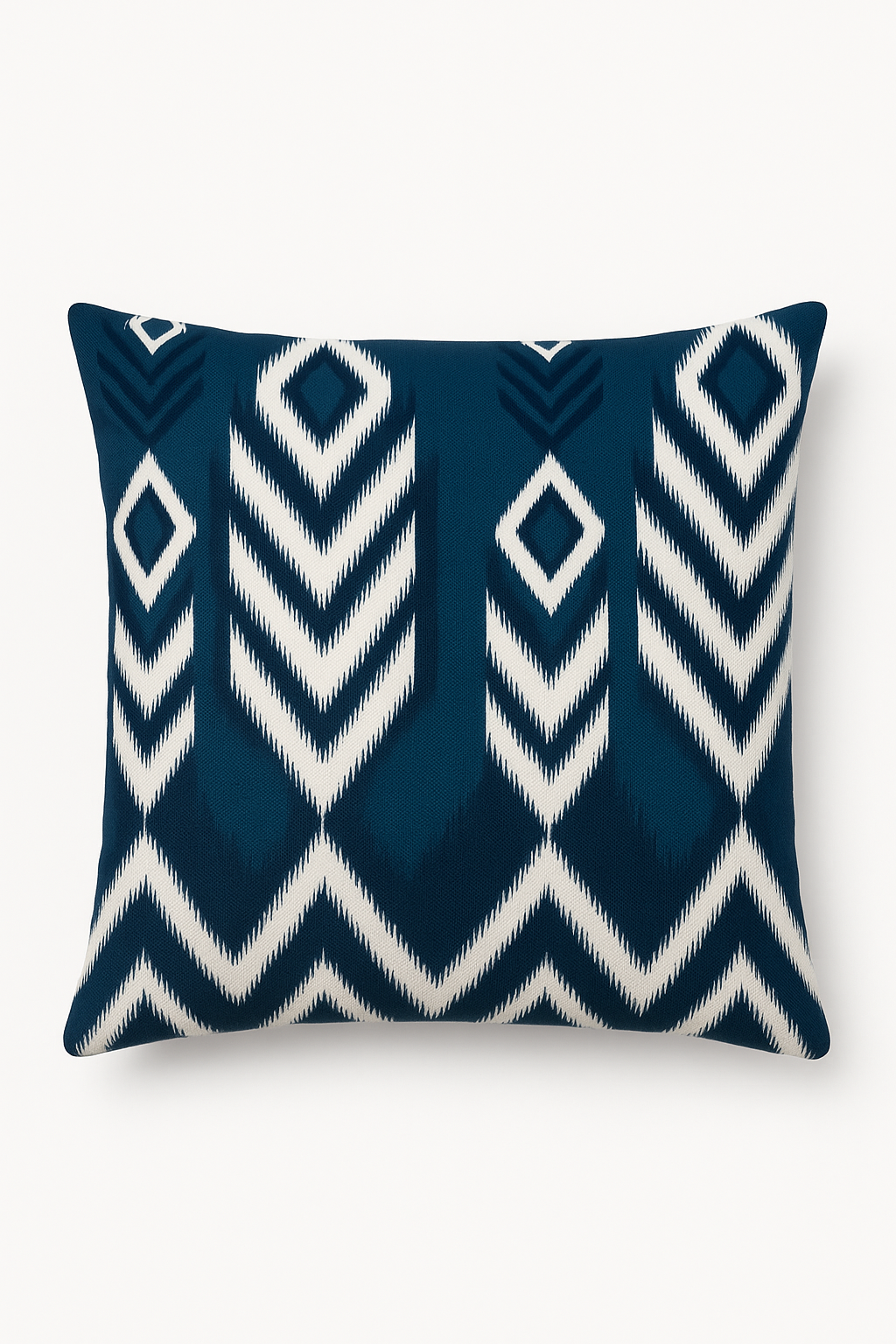 housse de coussin géométrique bleu foncé pour décoration intérieure