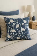 housse de coussin géométrique bleu marine style nordique élégant