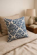 housse de coussin géométrique bleu marine style nordique élégant