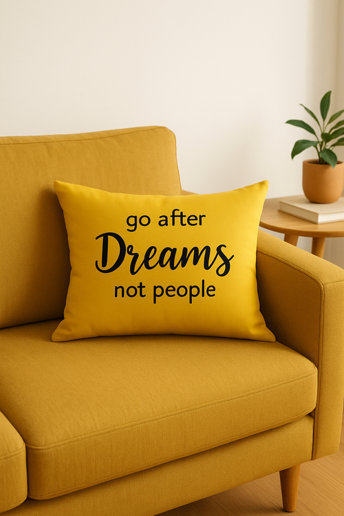 housse de coussin géométrique jaune pour décoration intérieure
