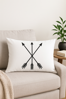 housse de coussin géométrique marbré noir et blanc 30 x 50 cm