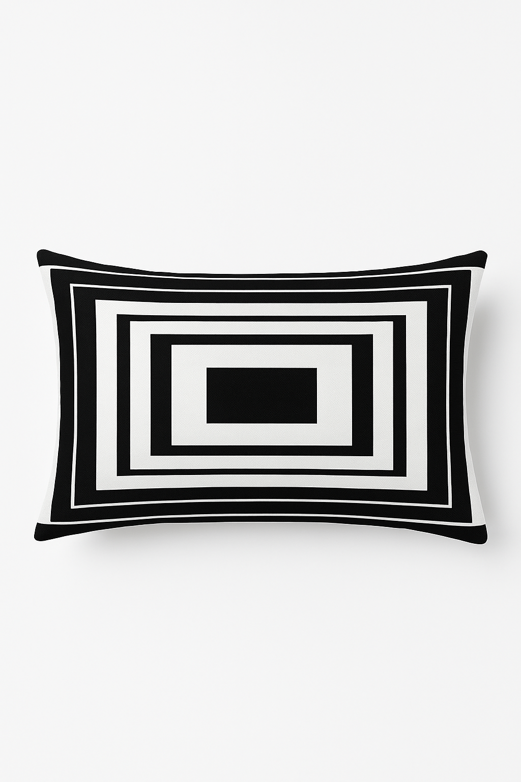 housse de coussin géométrique marbré noir et blanc 30 x 50 cm