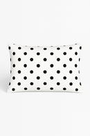 housse de coussin géométrique marbrée noir et blanc 30 x 50 cm