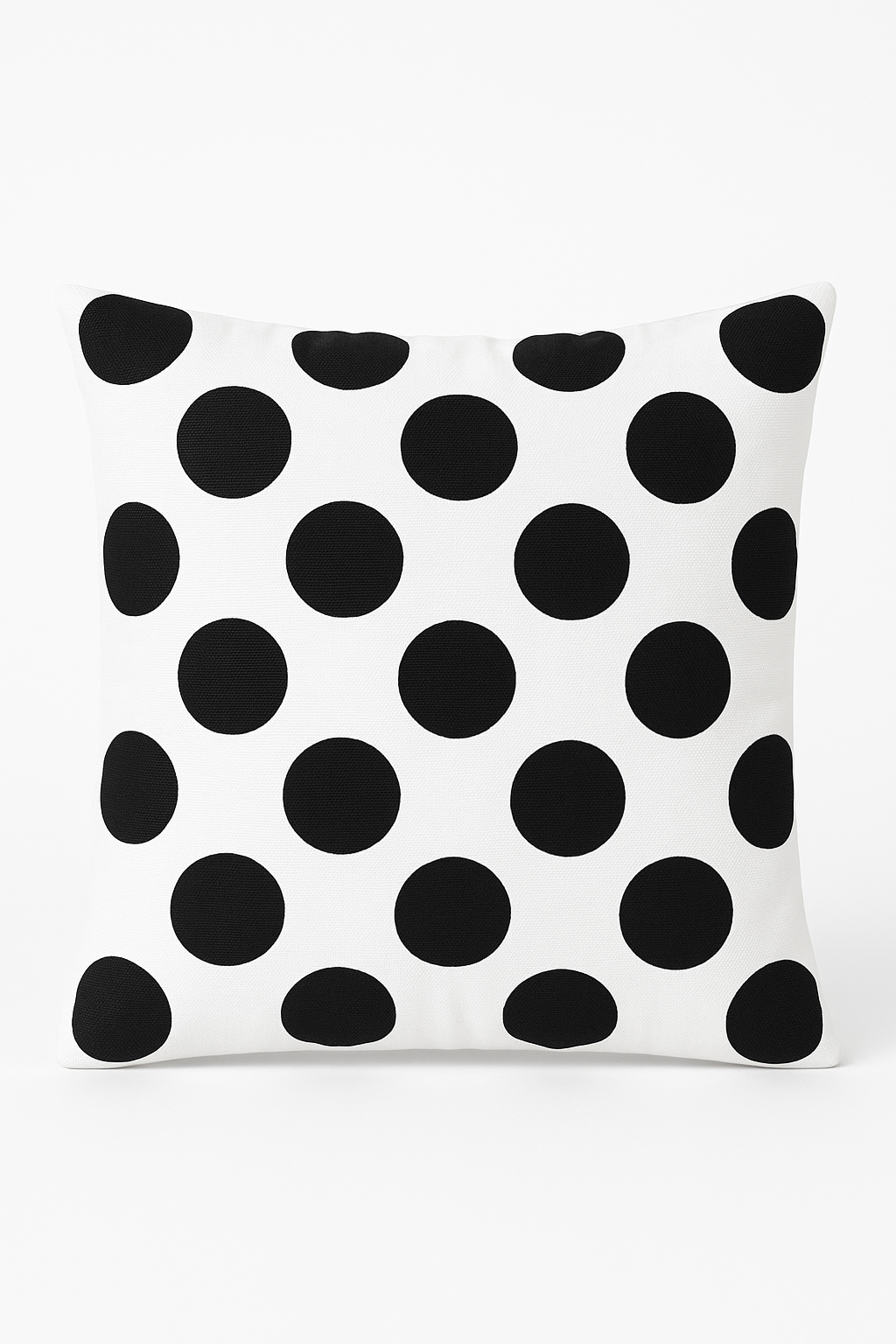 housse de coussin géométrique noire et blanche design moderne