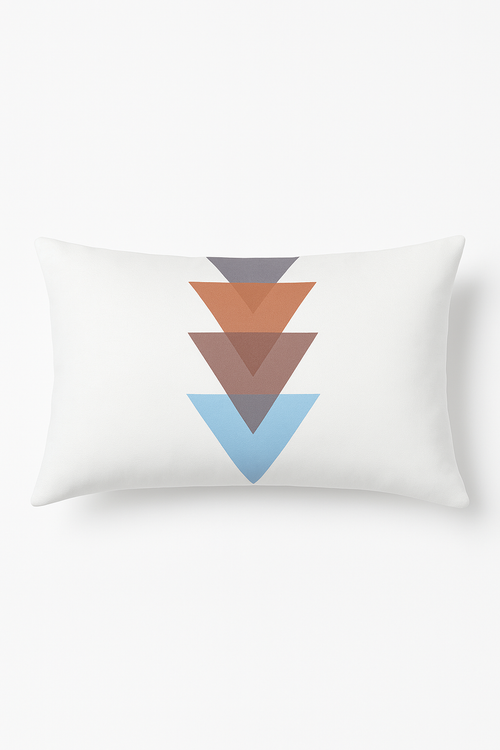 housse de coussin géométrique nordique colorée 30 x 50 cm