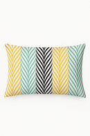 housse de coussin géométrique nordique rayée 30 x 50 cm