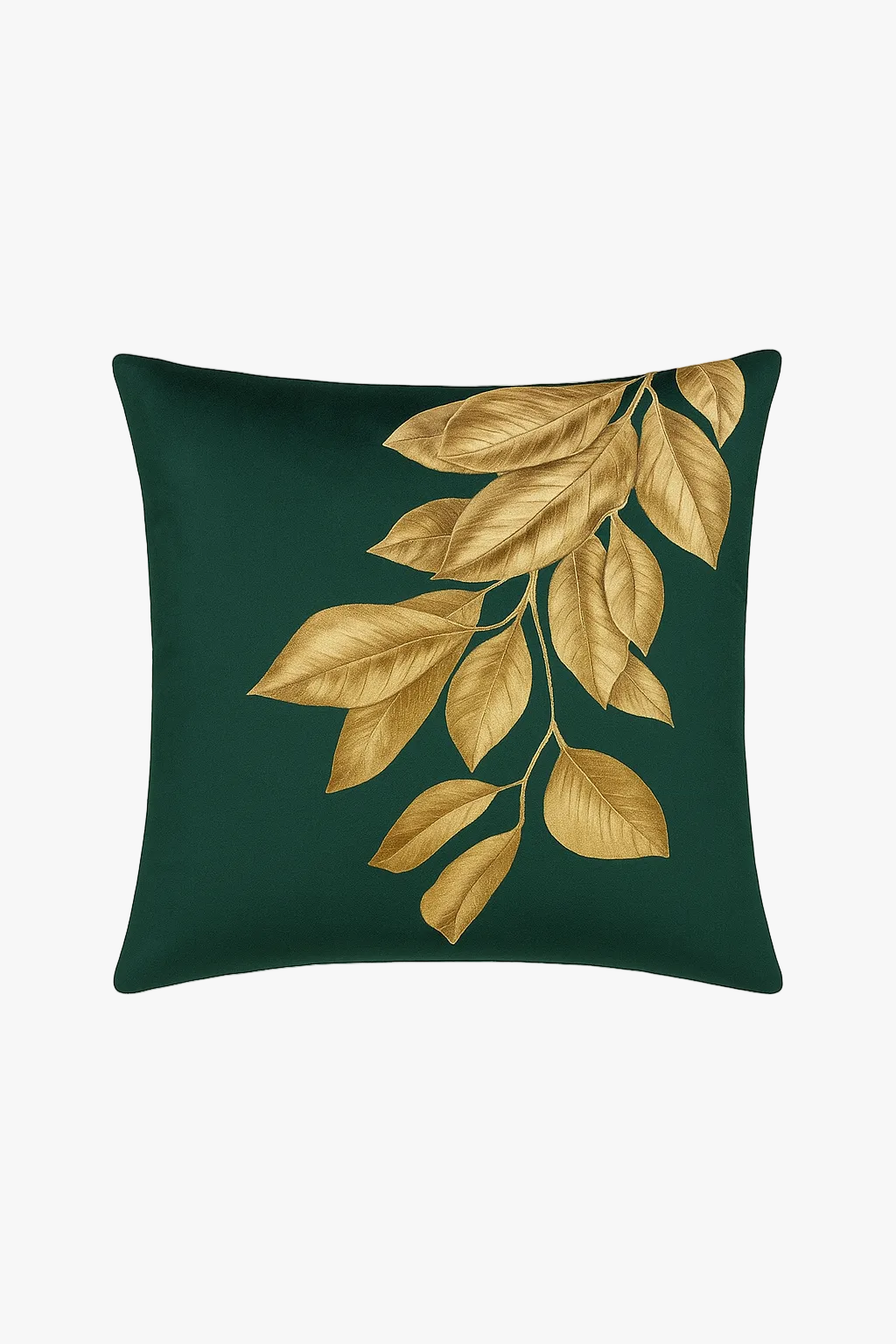 housse de coussin géométrique style ethnique or clair